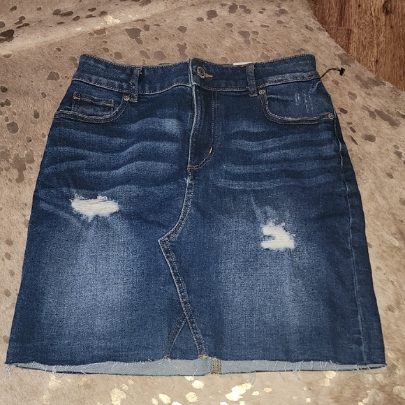 Denim Blue Skirt - Picture 1 of 6